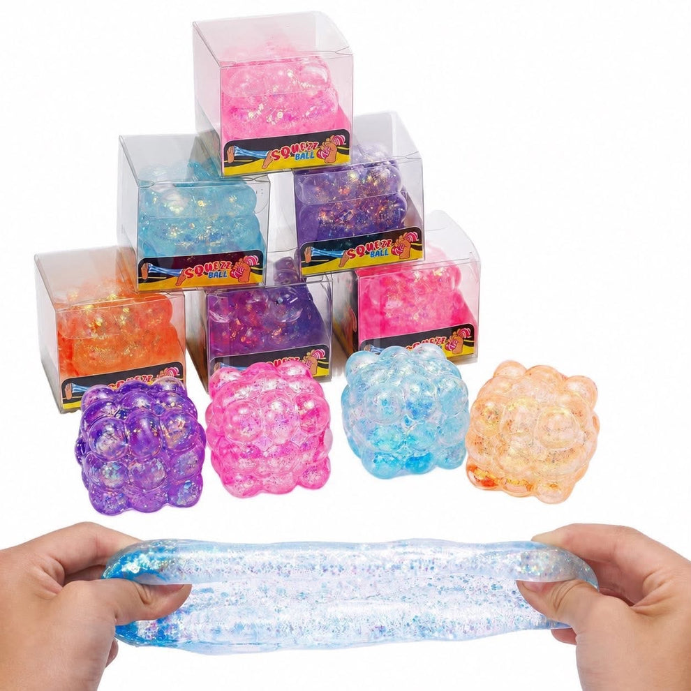 RTS - GLITTER BUMPY CUBE SQUISHY – Psalms & Grace Co.