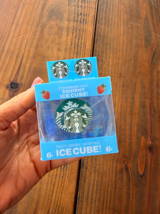 RTS - BLUE DRINK CUBE SQUISHY