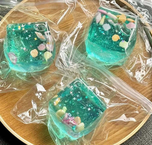 RTS - SEASHELL GLITTER CUBE