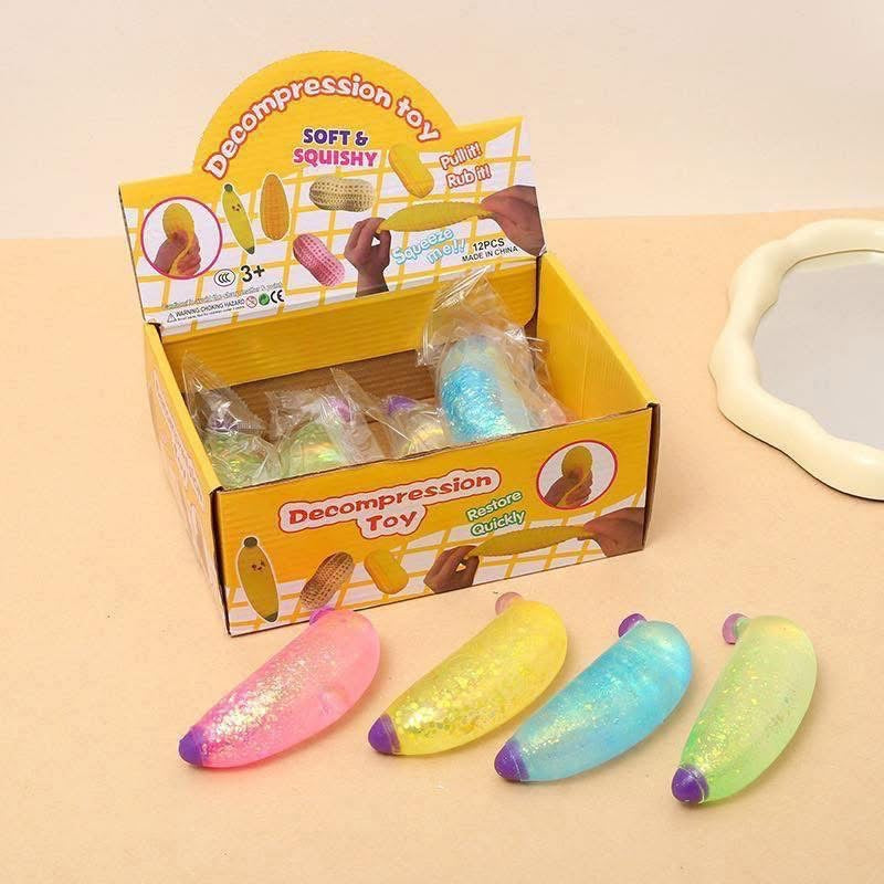 RTS - GLITTER BANANA SQUISHY